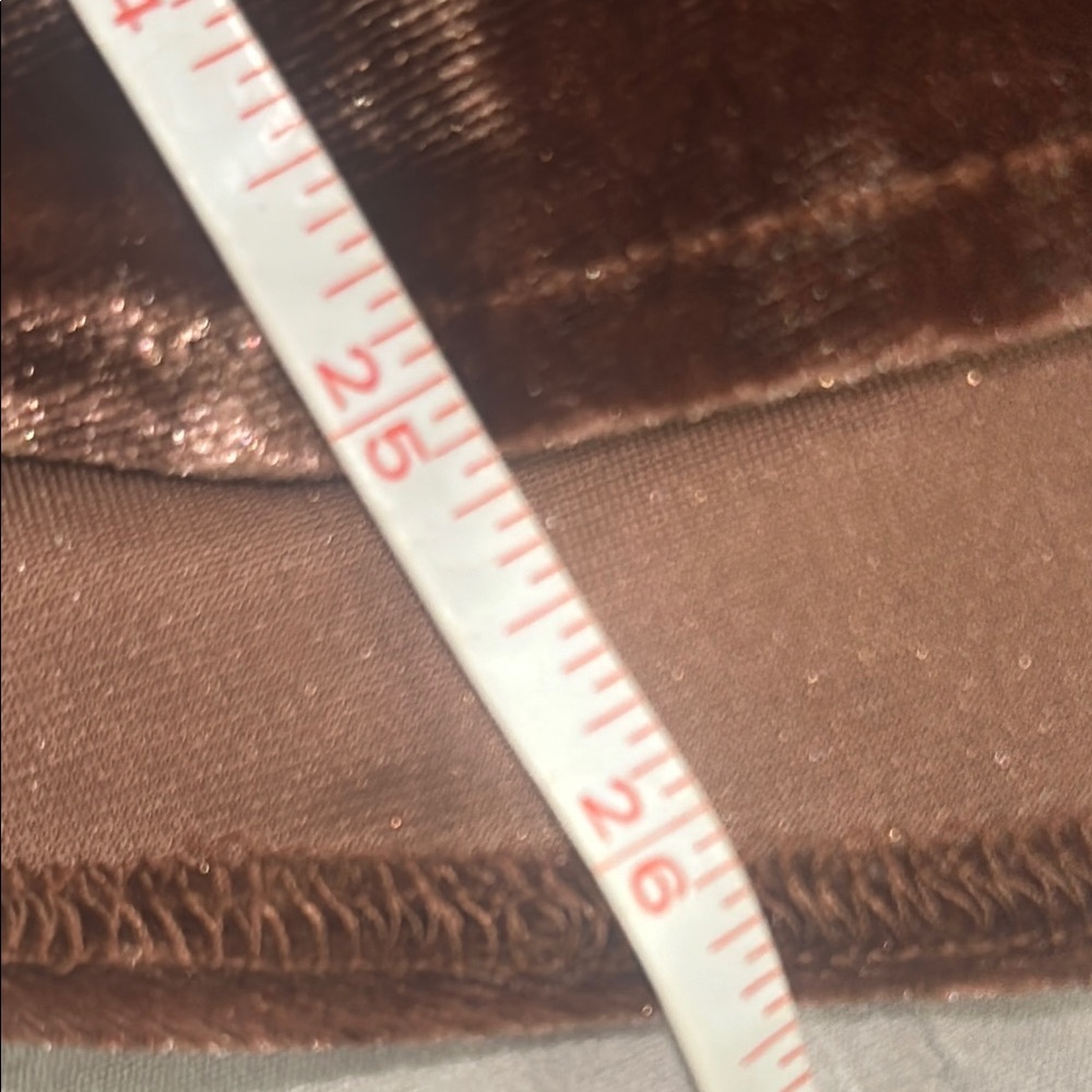 Elegant Velvet Brown Blouse - Picture 6 of 7